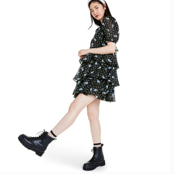 Sandy Liang for Target Floral Print Short Sleeve Tiered Dress - Picture 2 of 5